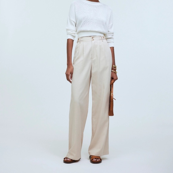 Madewell Pants - Madewell Harlow wide-leg pants PETIT